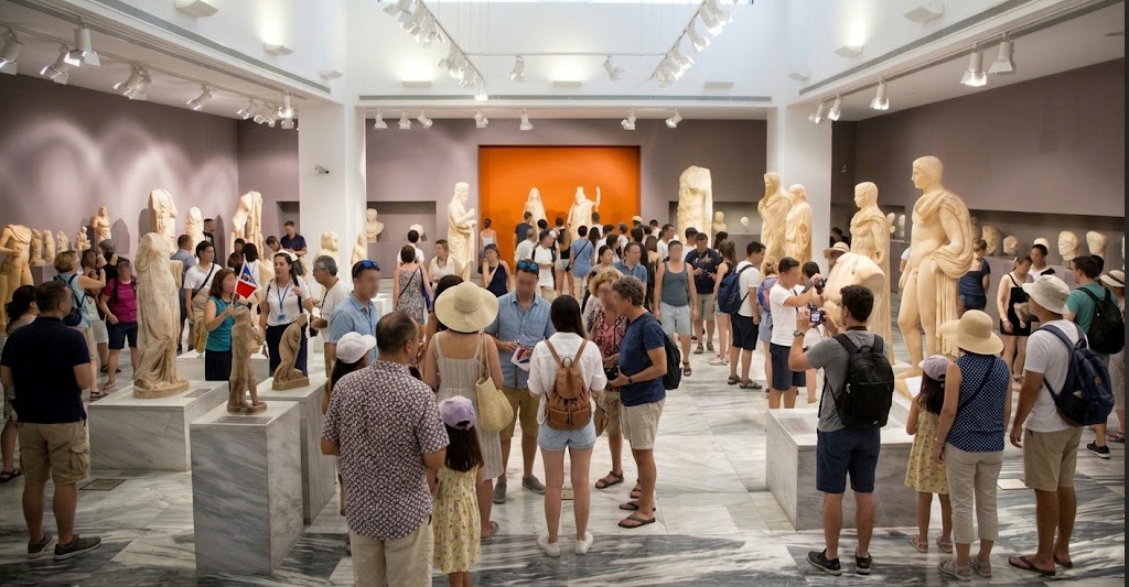 Αρχαιολογικό Μουσείο: «Η συλλογή είναι 5 αστέρων, αλλά βάζω 3 γιατί θέλαμε βεντάλιες για να δροσιστούμε»