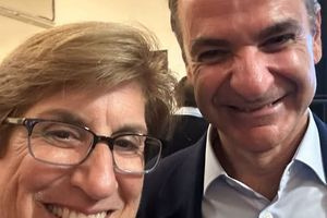 Με την πρόεδρο της Παγκρητικής Αμερικής συναντήθηκε ο Πρωθυπουργός