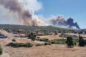 Πτώση Phantom στην Τανάγρα: Ήχησε το 112 για την φωτιά που ξέσπασε