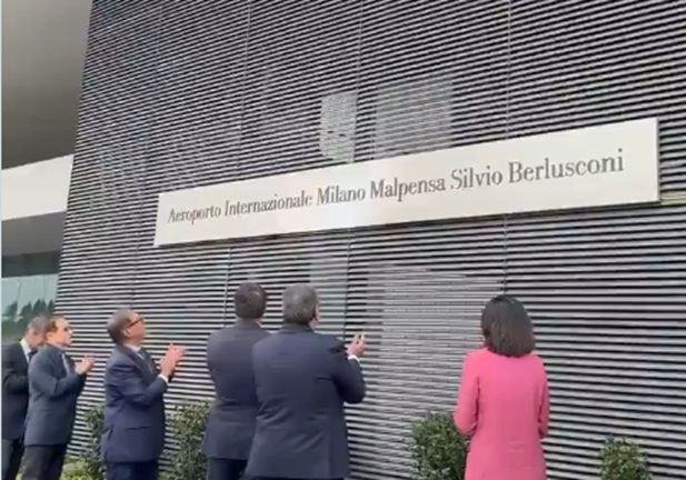 Ιταλία: Το αεροδρόμιο Μαλπένσα του Μιλάνου πήρε το όνομα του Μπερλουσκόνι