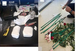 ΑΑΔΕ – Επιχείρηση «Τα άνθη του κακού»: Κύκλωμα έκρυβε 84 κιλά κοκαΐνης μέσα σε τριαντάφυλλα