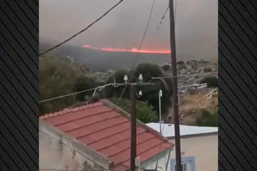 Φωτιά στον Χώνο Λασιθίου: 112 για ετοιμότητα σε πέντε οικισμούς και για εκκένωση στο Καρύδι