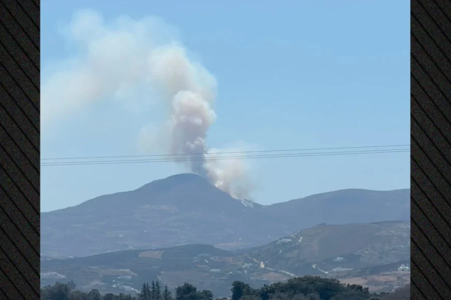 Καλύτερη η εικόνα από την φωτιά στην Πάρο, επιχειρούν 6 εναέρια