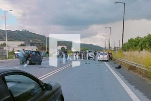 Τροχαίο με υλικές ζημιές στην Ηρακλείου – Μοιρών (pics + video)