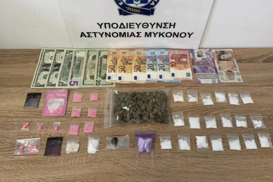 Συνελήφθη 26χρονος για διακίνηση ναρκωτικών στη Μύκονο