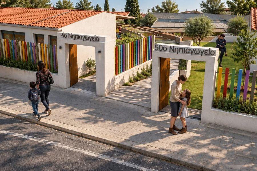 Σχολική στέγη: Εντυπωσιακά τα φωτορεαλιστικά σχέδια των οικίσκων των μαθητών του 4ου και 50ού Νηπιαγωγείου αλλά…