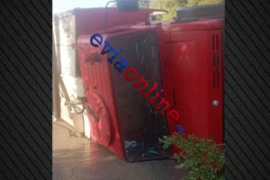 Τροχαίο στην Κύμη: Ανατράπηκε πυροσβεστικό όχημα – Στο νοσοκομείο δύο εποχικοί πυροσβέστες