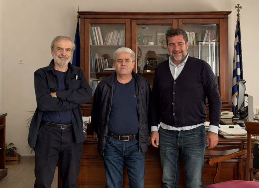 Συνάντηση εργασίας για το Φράγμα Κρούστα στο γραφείο του Αντιπεριφερειάρχη Λασιθίου
