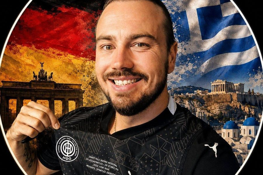 Ο Γερμανός που έχει «τρέλα» με την Κρήτη και τον ΟΦΗ – Έφτιαξε μόνος του τη φόρμα της αγαπημένης του ομάδας! (φωτό και βίντεο)