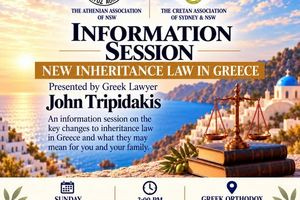 Ενημερώνεται η Κρητική ομογένεια στην Αυστραλία για τις αλλαγές στο κληρονομικό δίκαιο της Ελλάδας