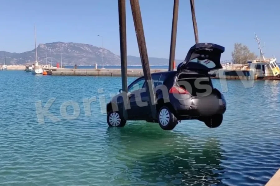 Αυτοκίνητο έπεσε στη θάλασσα στο Βραχάτι – Βγήκαν εγκαίρως οι επιβαίνοντες