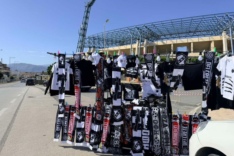 Ετοιμάζεται η …σκηνή του Παγκρητίου για το μεγάλο ματς του ΟΦΗ με τη Λεβερκούζεν