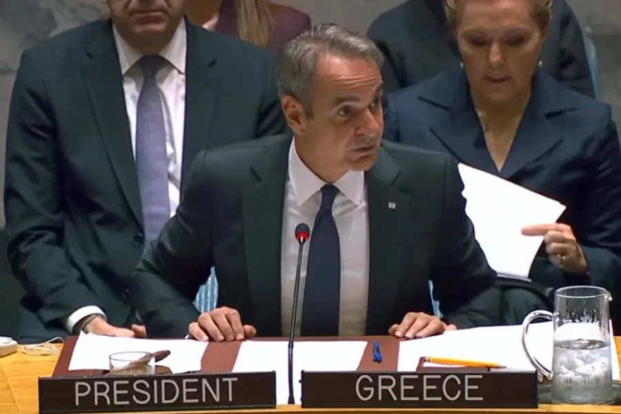 Κυριάκος Μητσοτάκης στο Συμβούλιο Ασφαλεία του ΟΗΕ: «Παράνομο και αυθαίρετο το τουρκολιβυκό μνημόνιο» (VIDEO)
