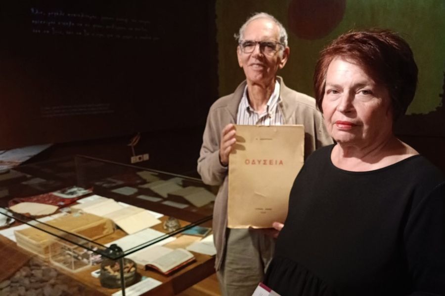 Δωρεά ενός βιβλίου με ξεχωριστή ιστορία στο Μουσείο Καζαντζάκη
