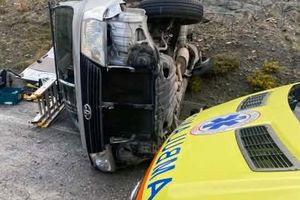 Τροχαίο στη Βιάννο – Στο νοσοκομείο ο οδηγός (pics)