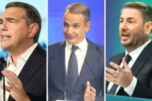 Εκλογικά σενάρια με φόντο τα Χανιά για Τσίπρα, Ανδρουλάκη και Μητσοτάκη