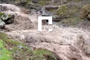 Χανιά: Στα δύο αγροτικός δρόμος στα Παλαιά Ρούματα