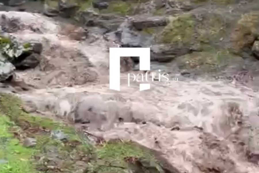 Χανιά: Στα δύο αγροτικός δρόμος στα Παλαιά Ρούματα