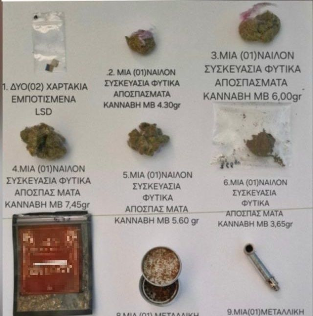 Χανιά: Σύλληψη 22χρονου στη Σούδα με LSD και κάνναβη
