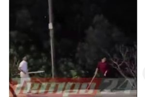 “Εμπόλεμη ζώνη” η Ρόδος: Άγρια μάχη σώμα με σώμα με ρόπαλα και ξύλα έξω από καφετέρια